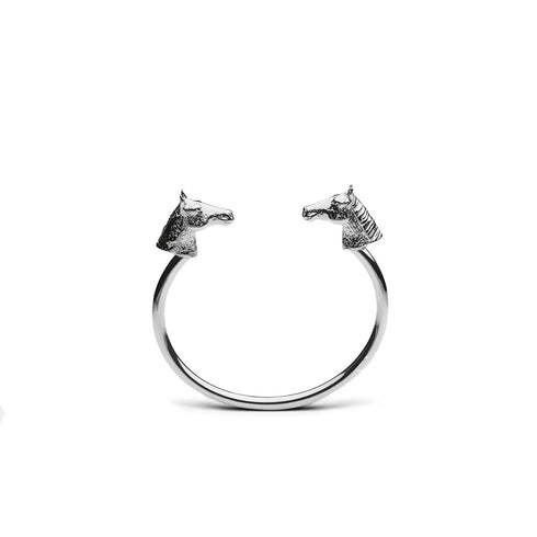 Skultuna & GtG Horse Cuff Bracelet Polished Steel